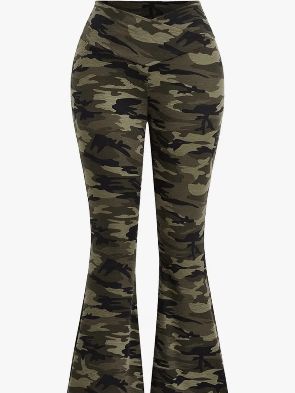 Camo Flared Leggings and Tank
